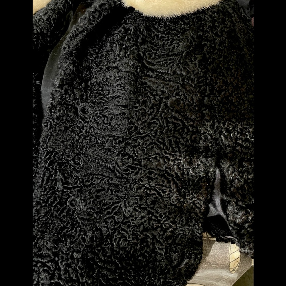 Black and Tan Fur Collar Jacket - Picture 8 of 11